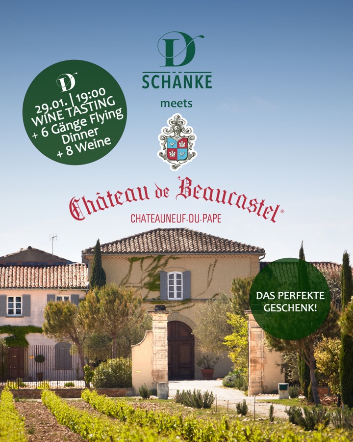 D-Schänke meets Château de Beaucastel, wine tasting